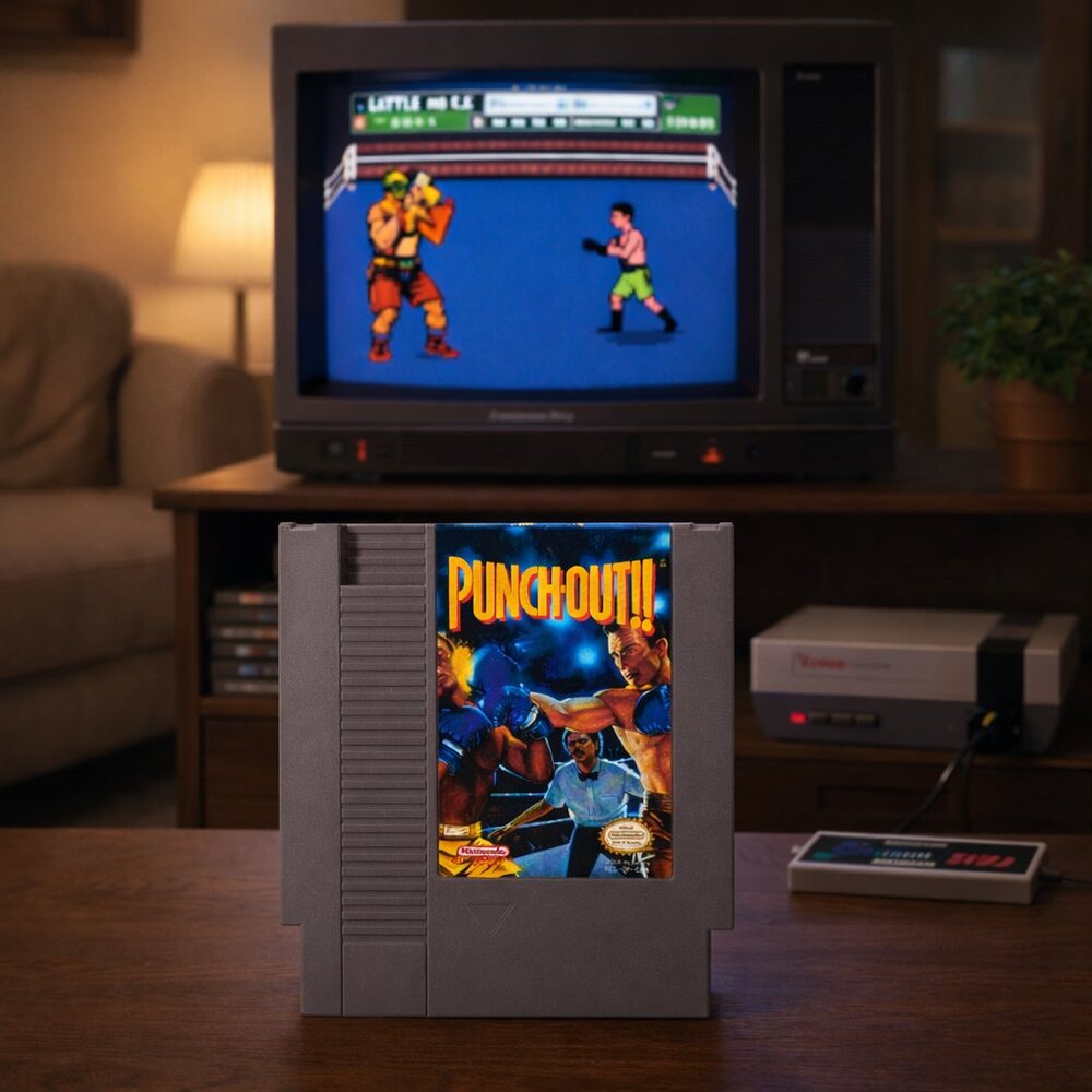 Punch-Out!! (NES) Authentic Nintendo Cartridge – Retro Boxing Classic 🎮